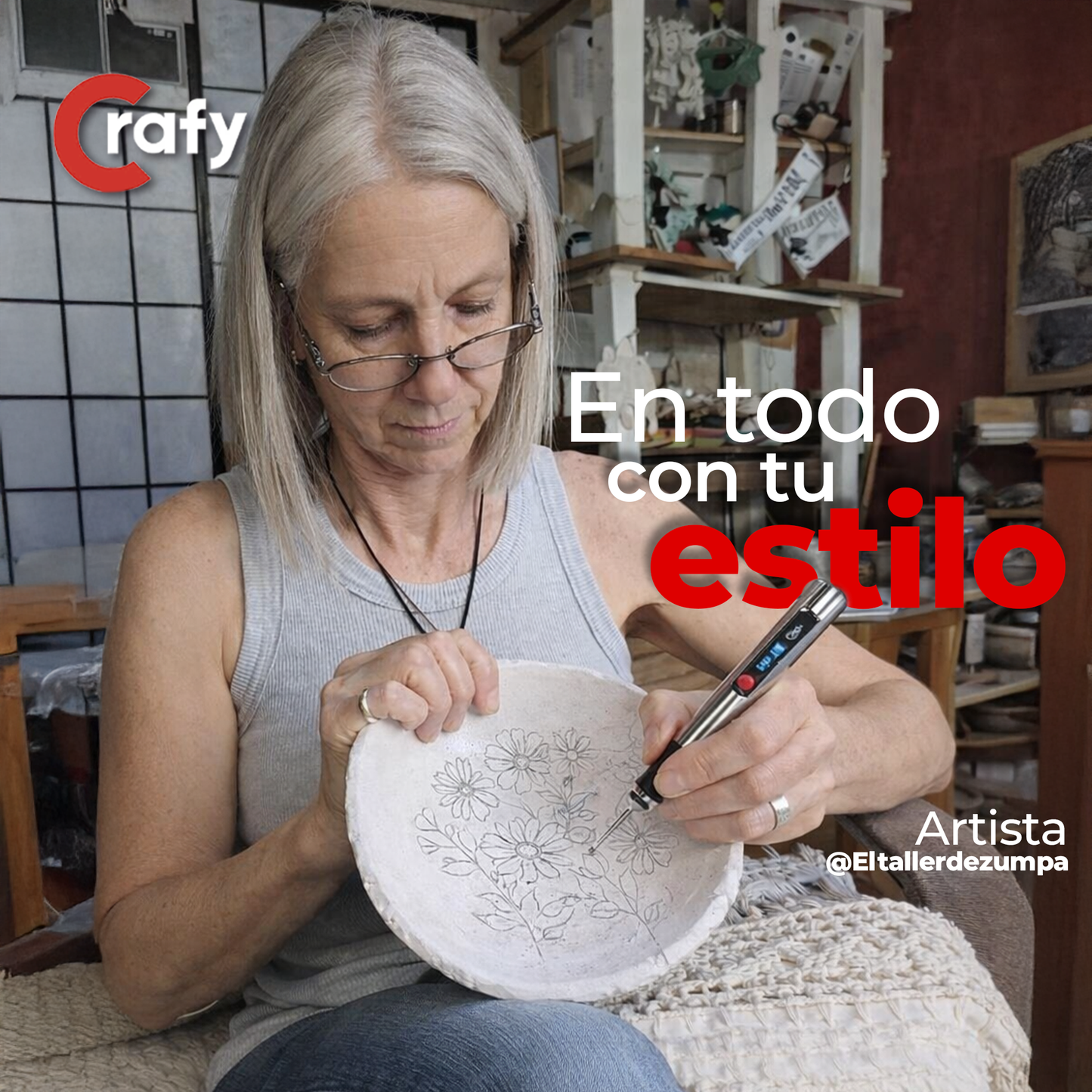 Lápiz Grabador + 30 puntas GRATIS - Crafy®