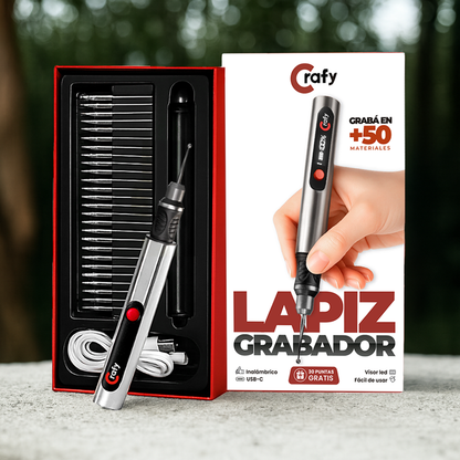 Lápiz Grabador + 30 puntas GRATIS - Crafy®