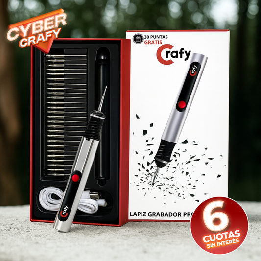 Lápiz Grabador + 30 puntas GRATIS - Crafy®