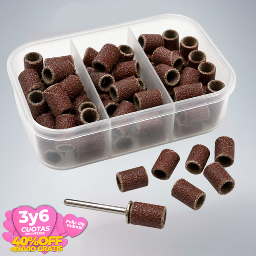 Set Lijadoras redondas 75 lijas