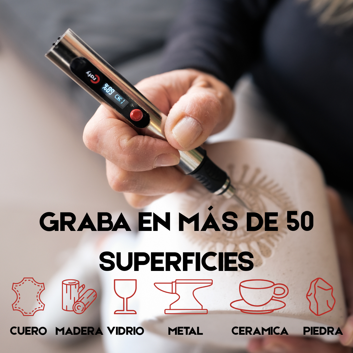 Lapiz Grabador + 30 puntas GRATIS - Crafy®