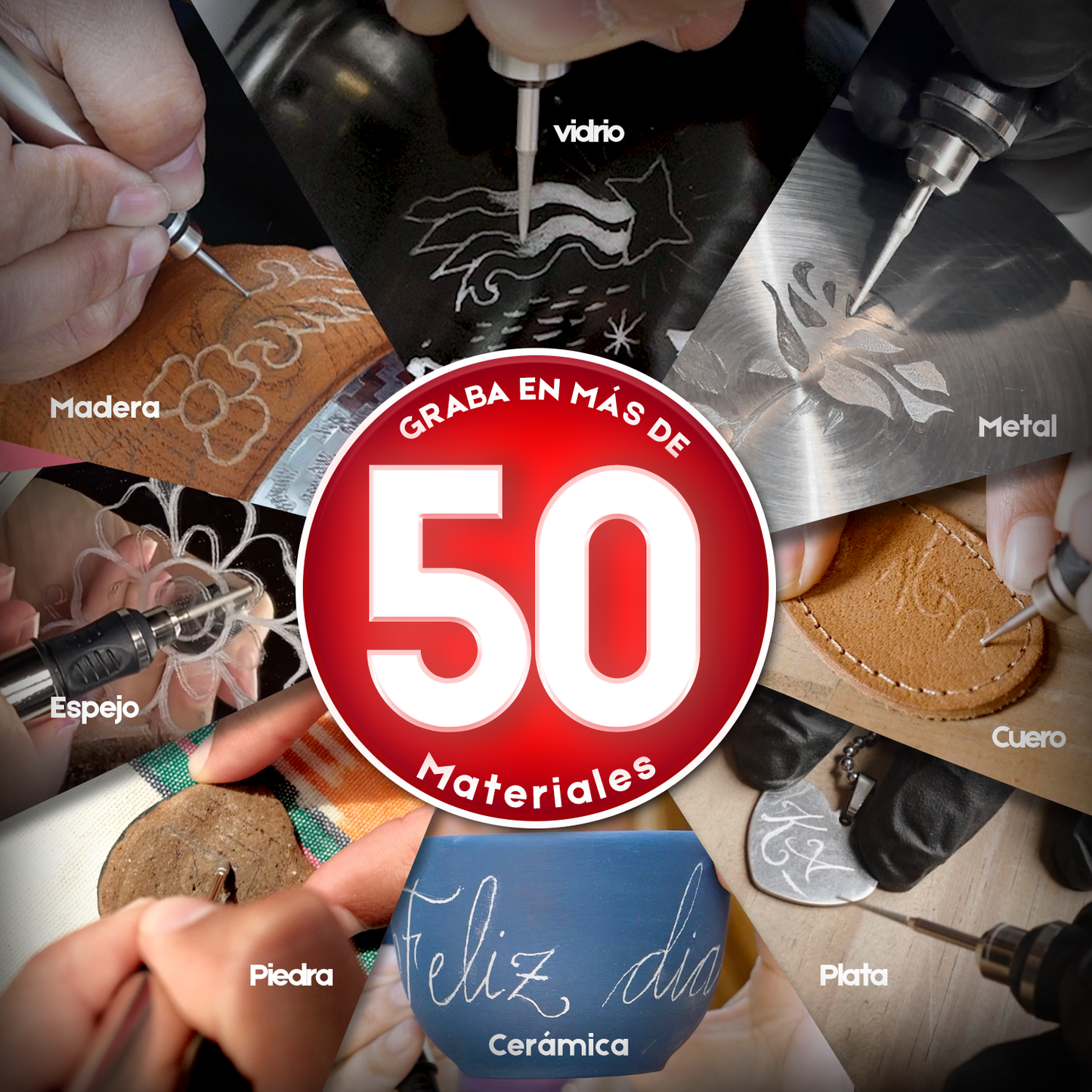 Lápiz Grabador + 30 puntas GRATIS - Crafy®